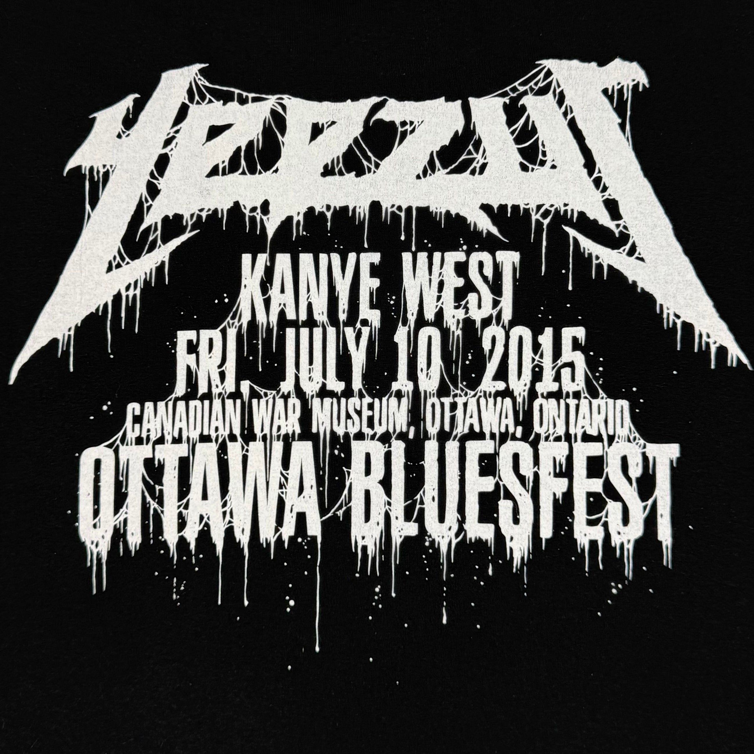 Yeezus 2015 Unreleased Ottawa Bluesfest Long Sleeve By Wes Lang