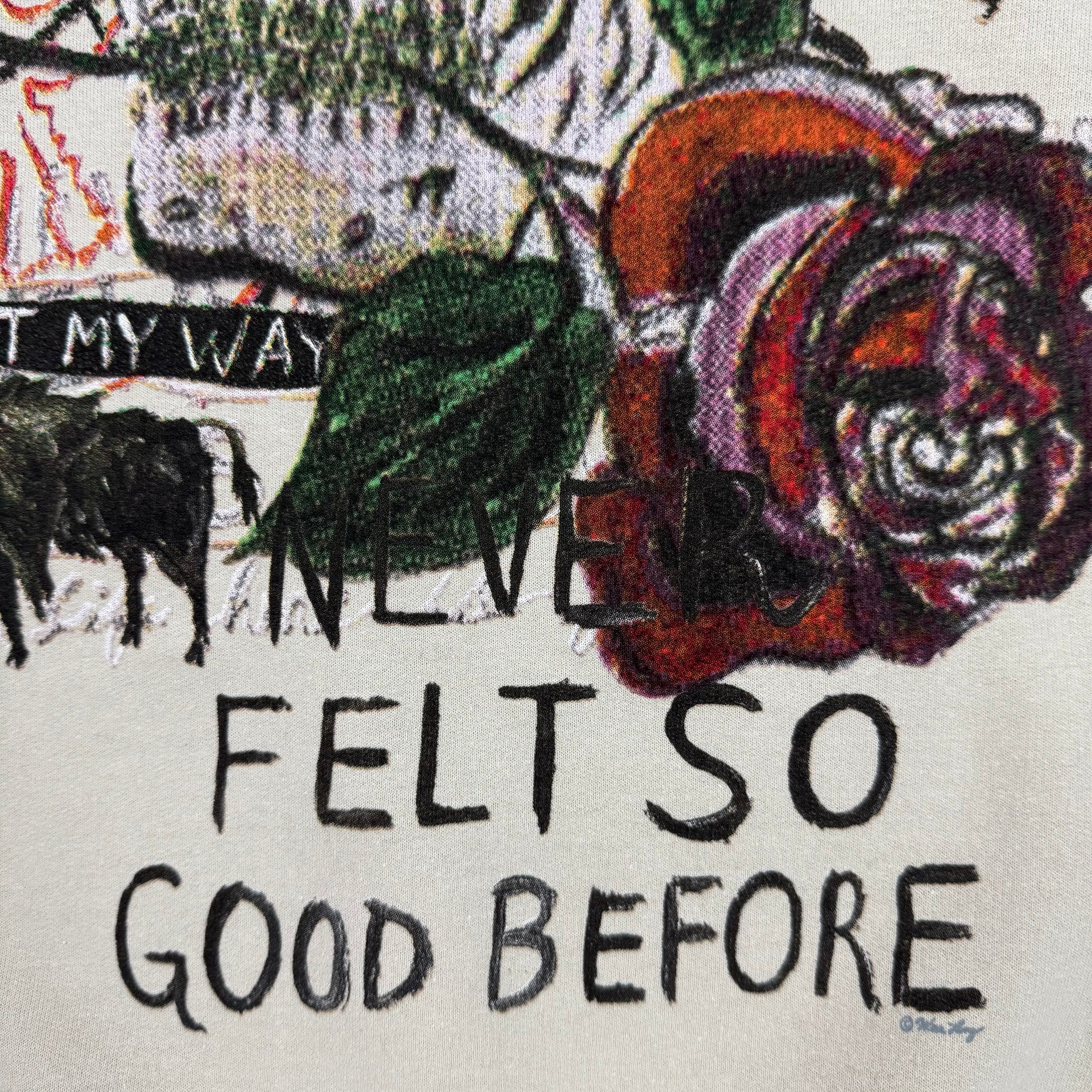 Yeezus 2015 Unreleased 'Never Felt So Good Before’ Hoodie By Wes Lang