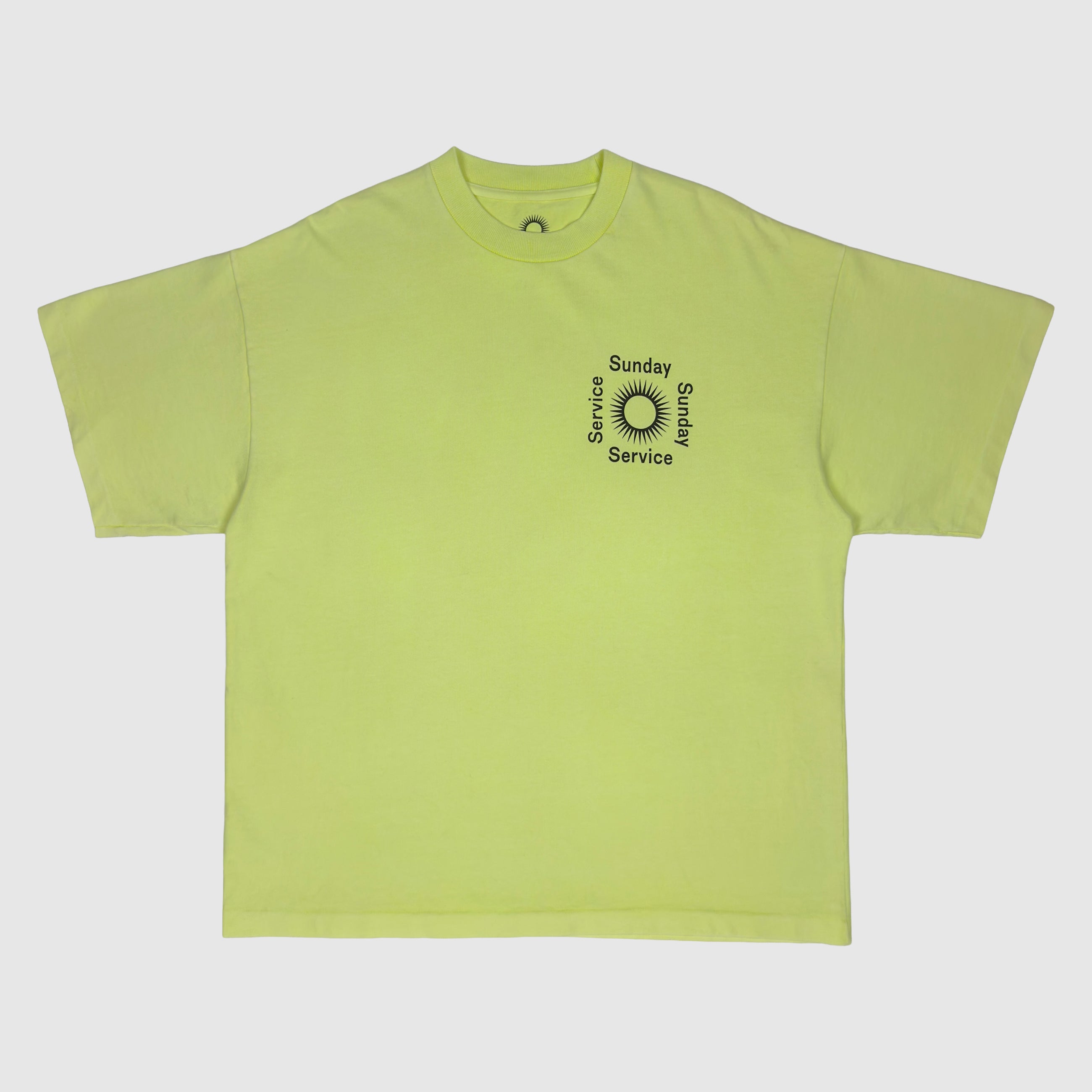 JIK 2019 Unreleased Sunday Service Tee In Frozen Yellow