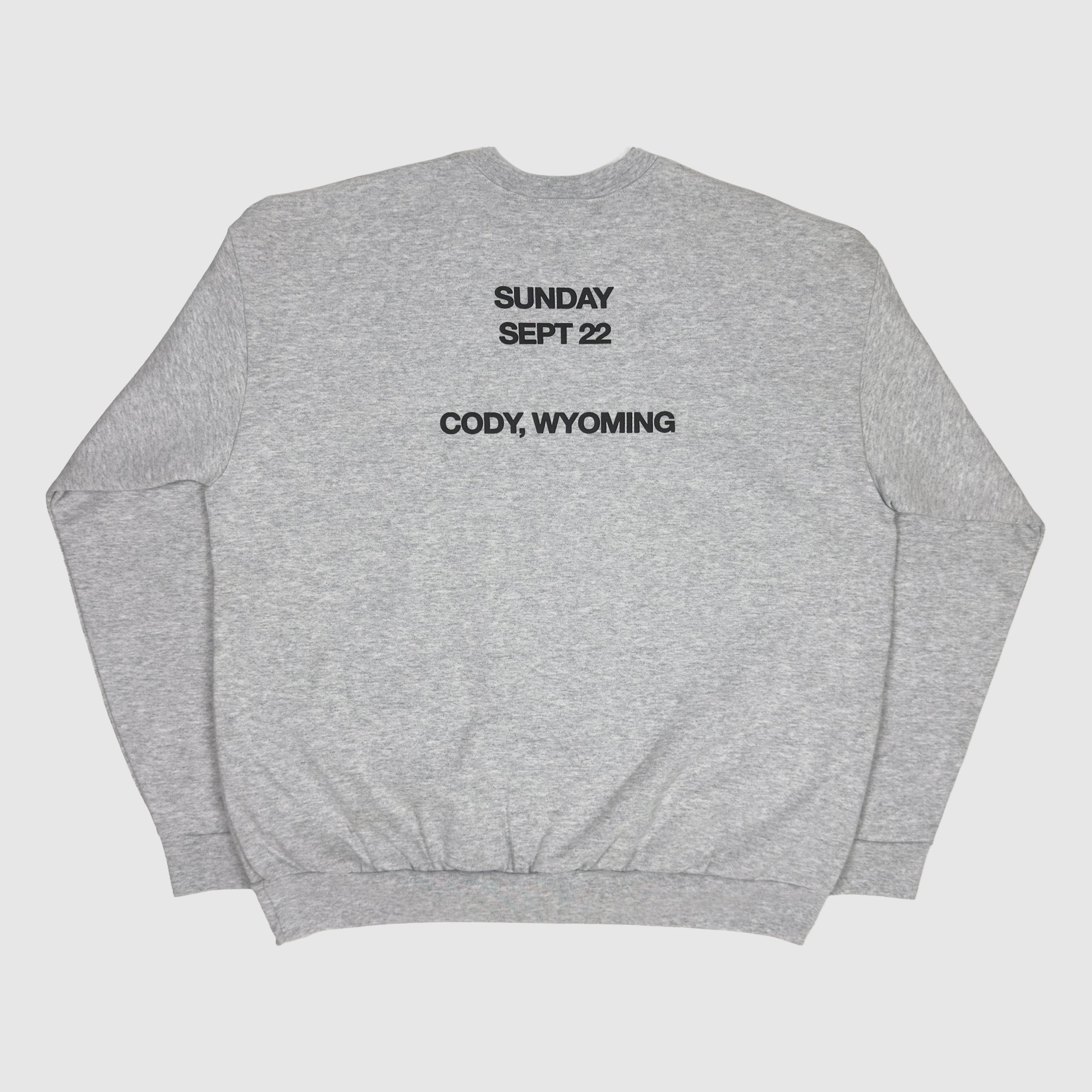 JIK 2019 Unreleased Sunday Service Wyoming Crewneck