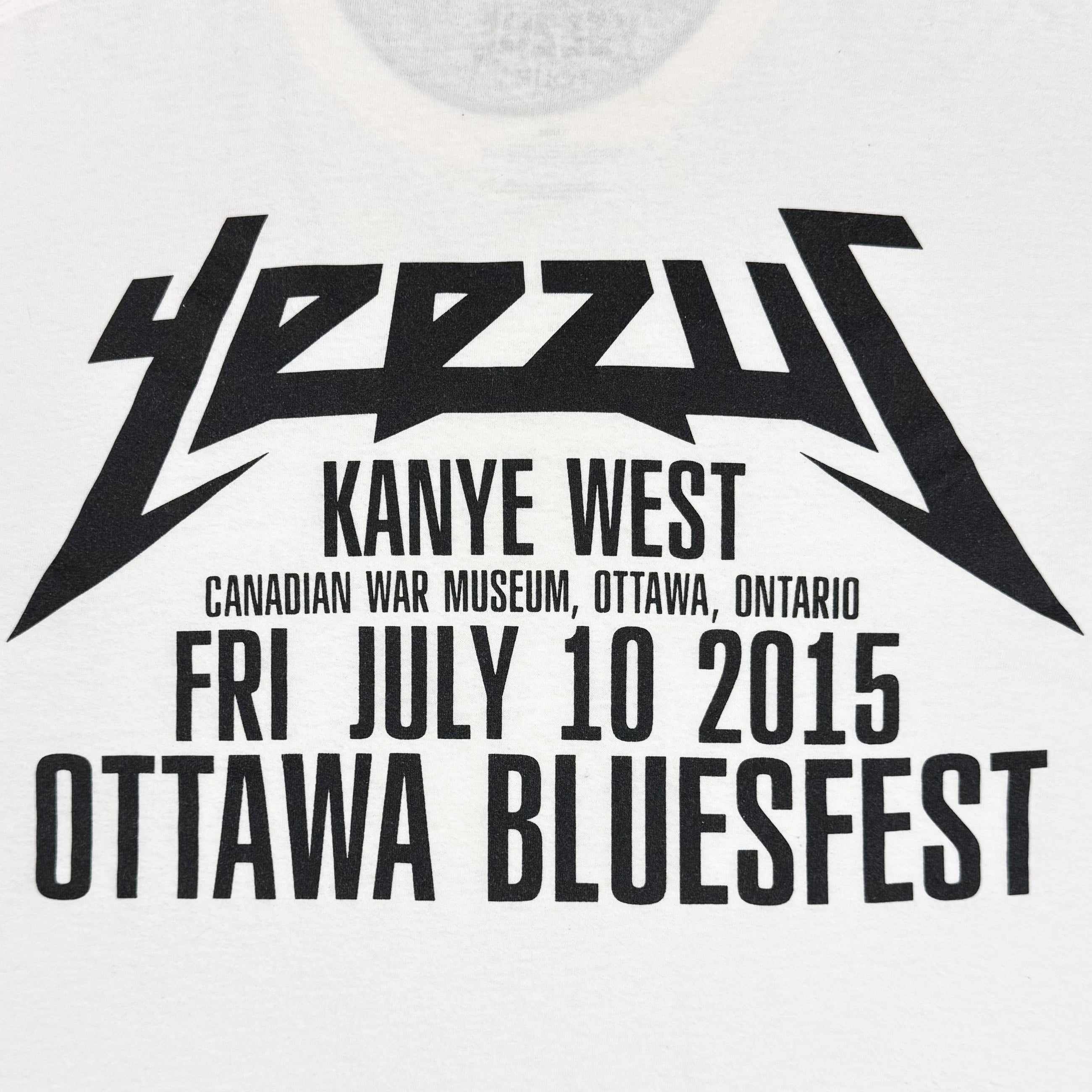 Yeezus Tour 2015 Ottawa Bluefest Logo Long Sleeve