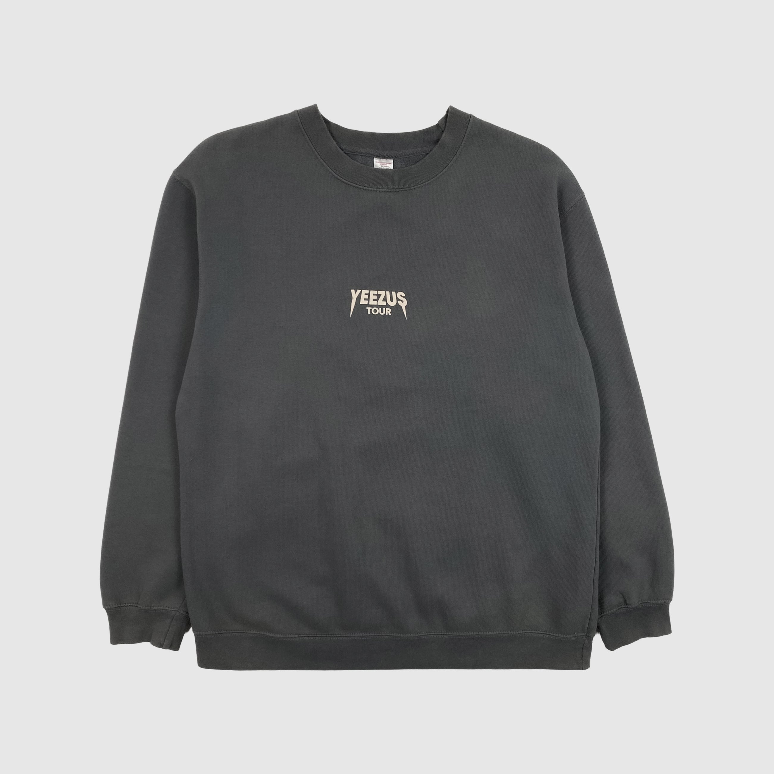 Yeezus Tour 2014 Reaper Crewneck In Washed Grey