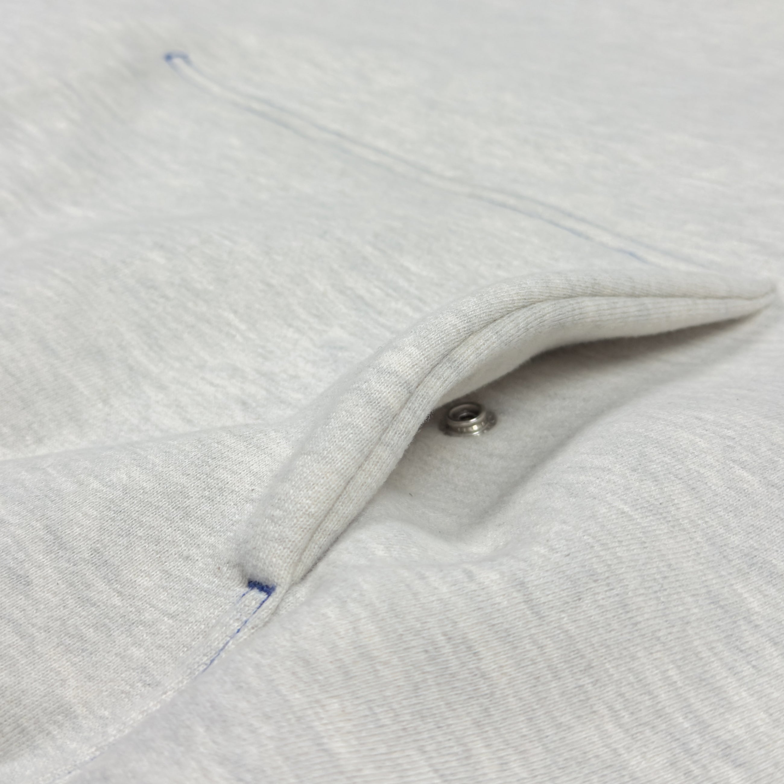 YZY 2019 Unreleased Snap Button Blue Stitch Perfect Hoodie