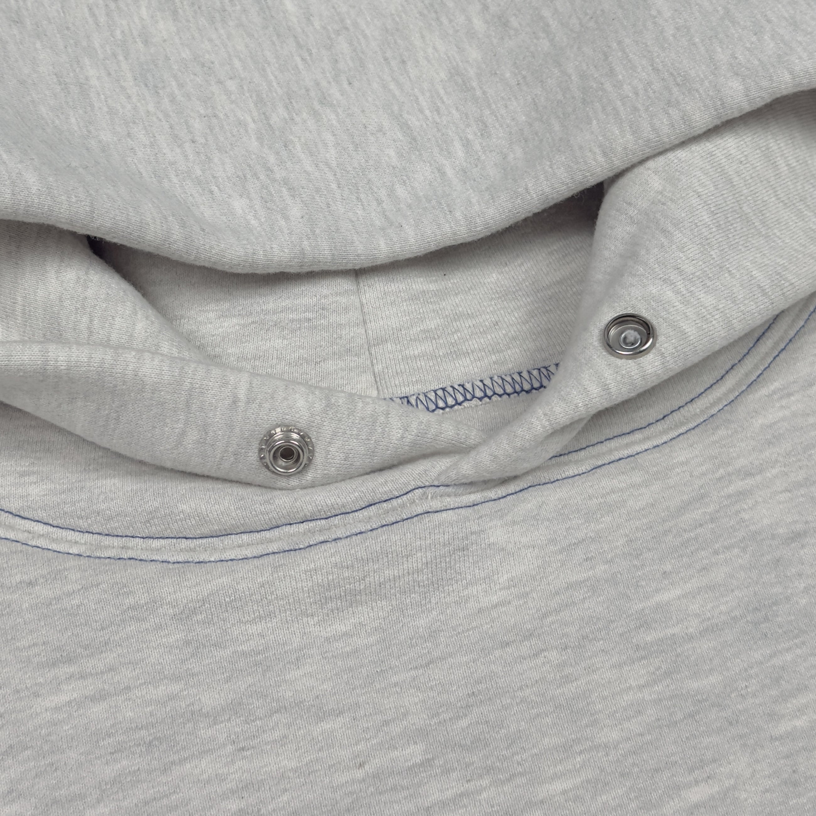 YZY 2019 Unreleased Snap Button Blue Stitch Perfect Hoodie