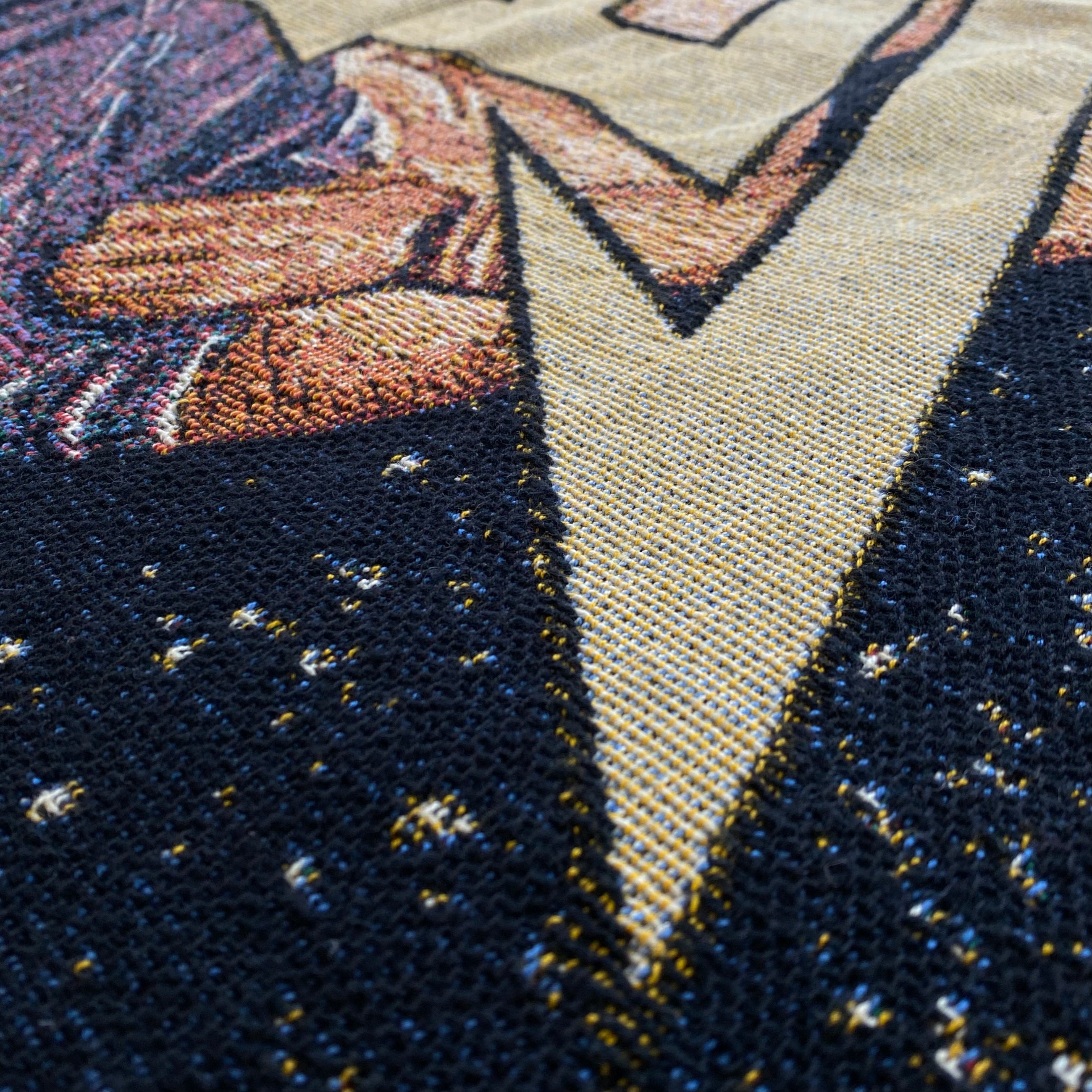 Yeezus 2015 Unreleased Splatter Woven Blanket By Wes Lang