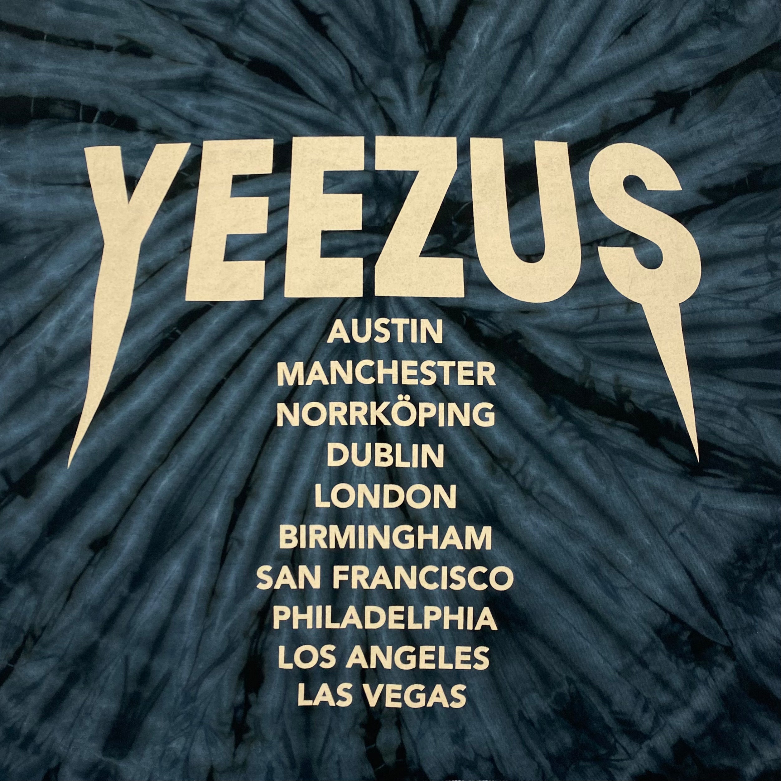 Yeezus Tour 2014 Outside Lands Tie Dye Tee By Virgil Abloh