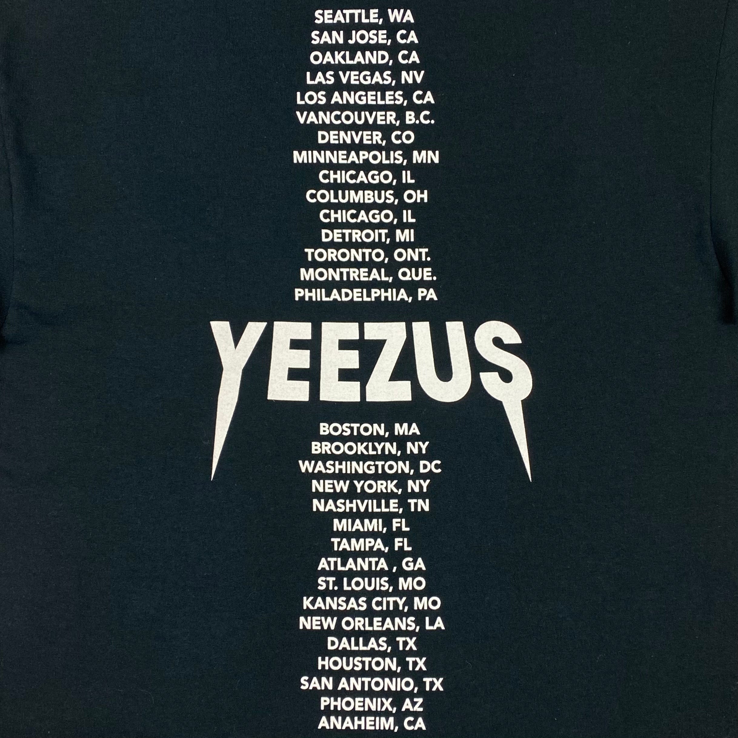 Yeezus Tour 2013 OG Ascending Tee In Black By Virgil Abloh