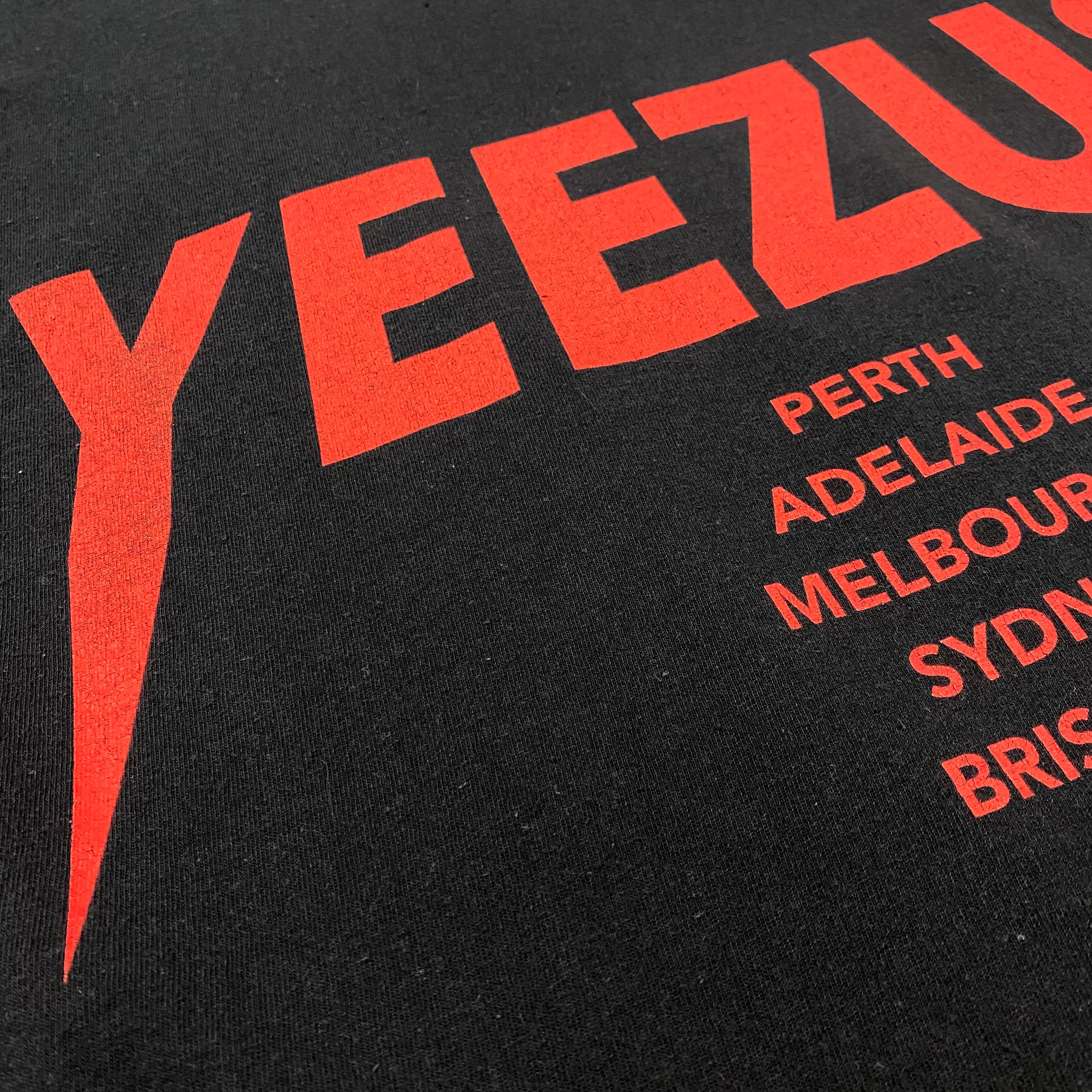Yeezus Tour 2014 Australian Skull & Roses Tee By Wes Lang