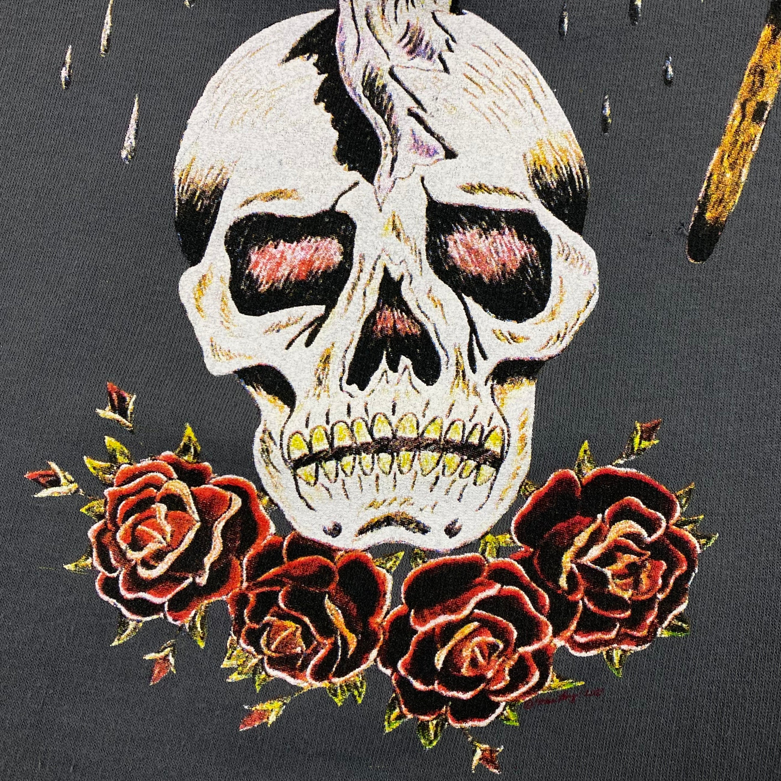 Yeezus Tour 2014 Flying Reaper Crewneck In Grey