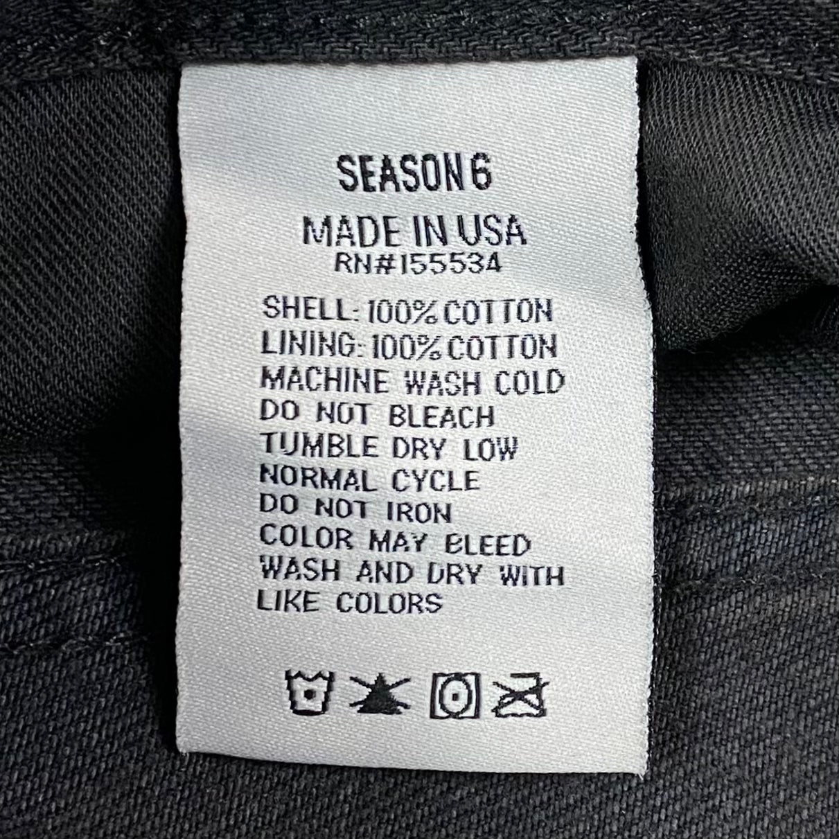 YZY SZN 6 Slim Denim In Washed Black/Brown