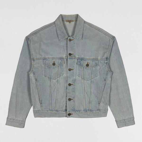 YZY SZN 5 Denim Jacket In Faded Indigo