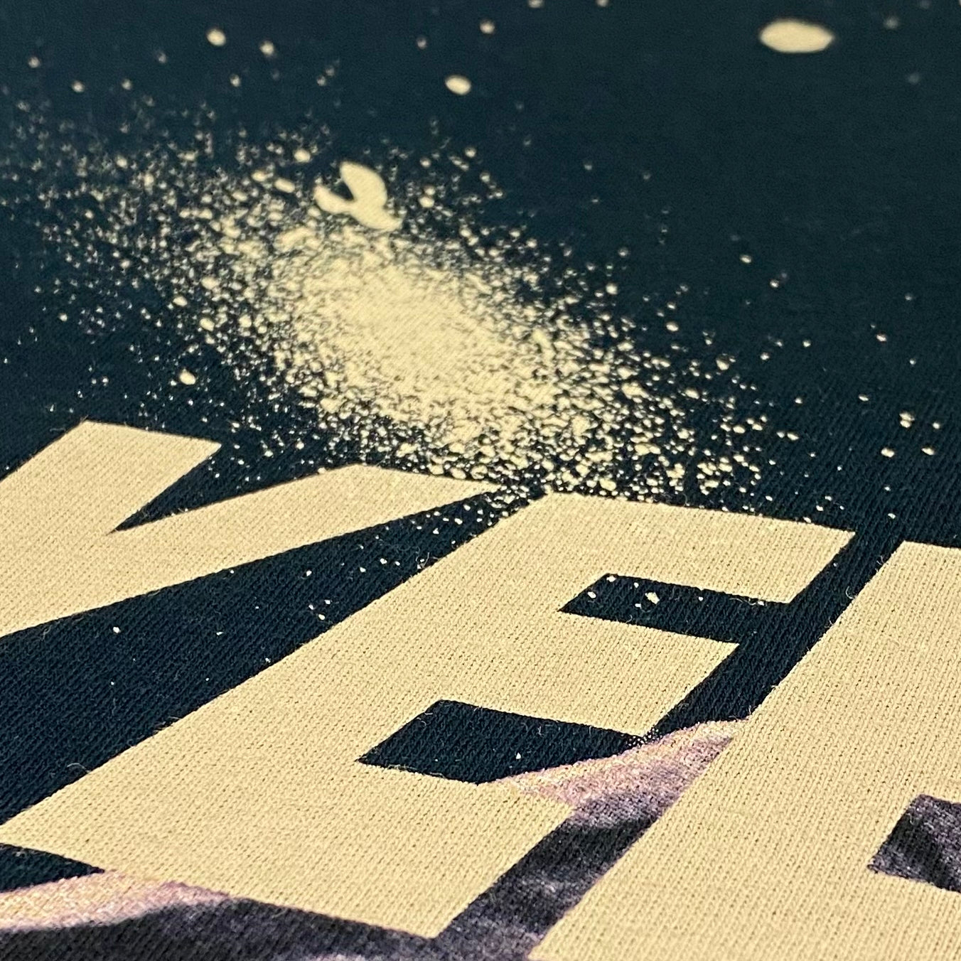 Yeezus Tour 2014 Las Vegas Tee In Bleach Splatter