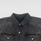 YGEBB 2022 Padded Denim USA Jacket In Washed Grey