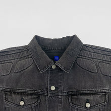 YGEBB 2022 Padded Denim USA Jacket In Washed Grey