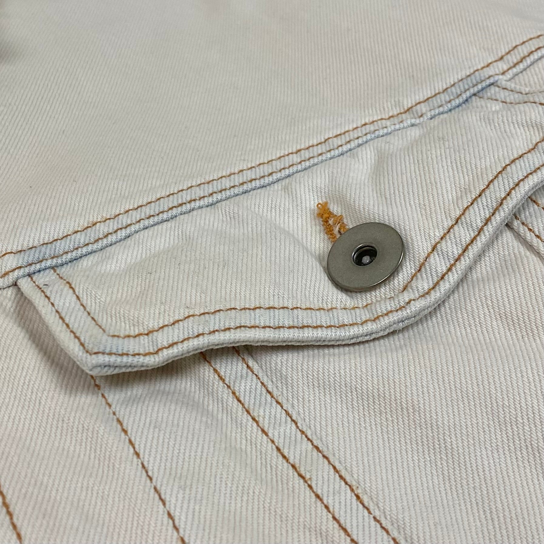 YZY SZN 5 Sherpa Denim Jacket In Bleach