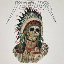 Yeezus Tour 2013 OG Native Skull Tee In White By Wes Lang