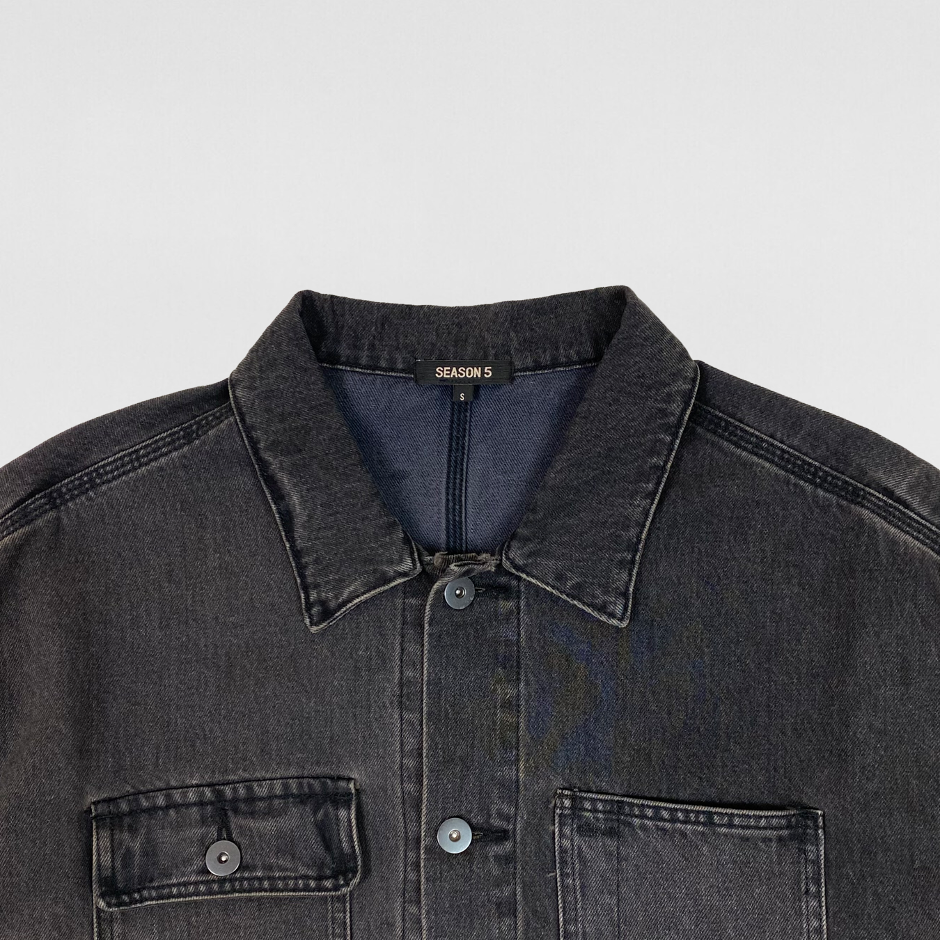 YZY SZN 5 Workwear Denim Jacket In Faded Ink