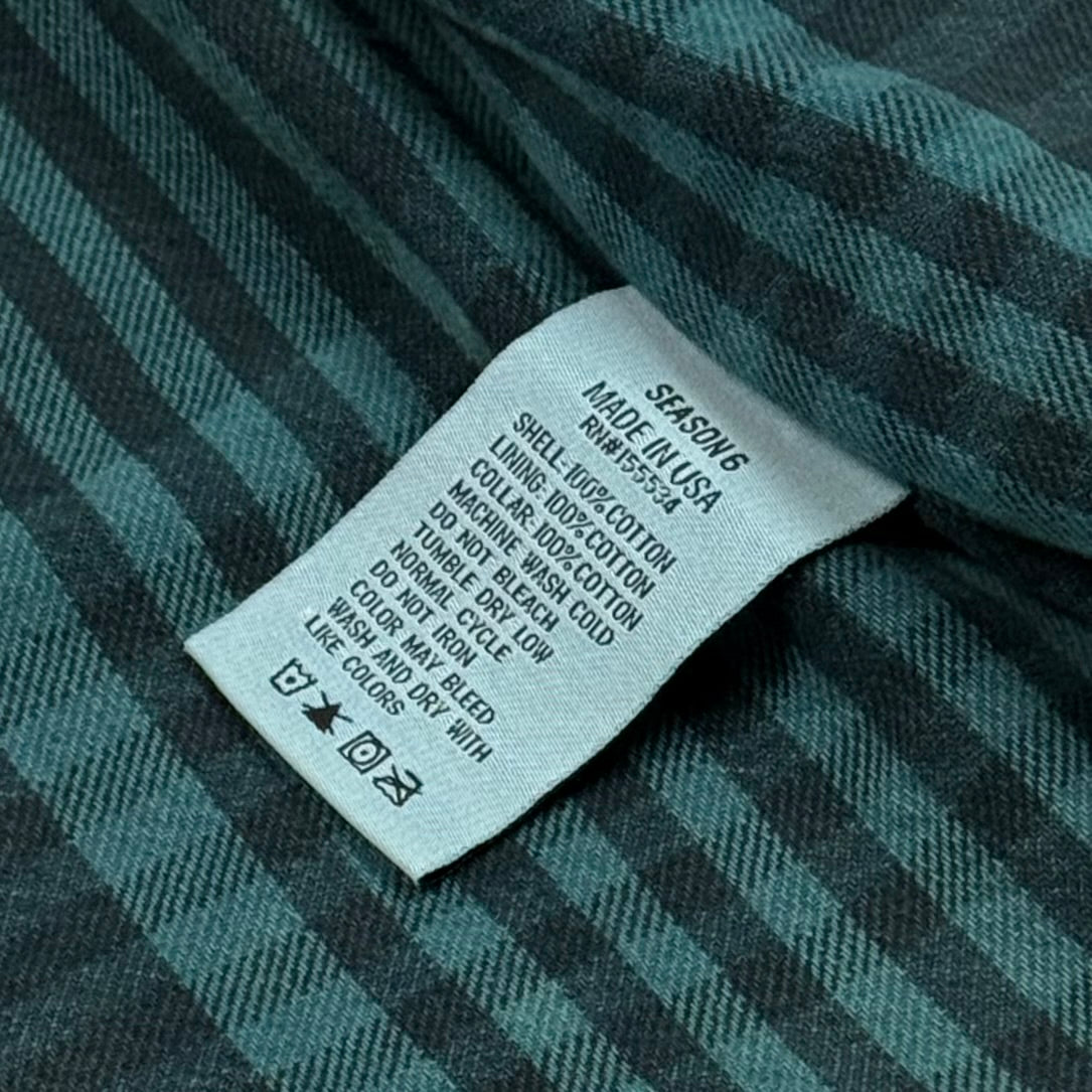 YZY SZN 6 Flannel Lined Canvas Jacket In Glacier