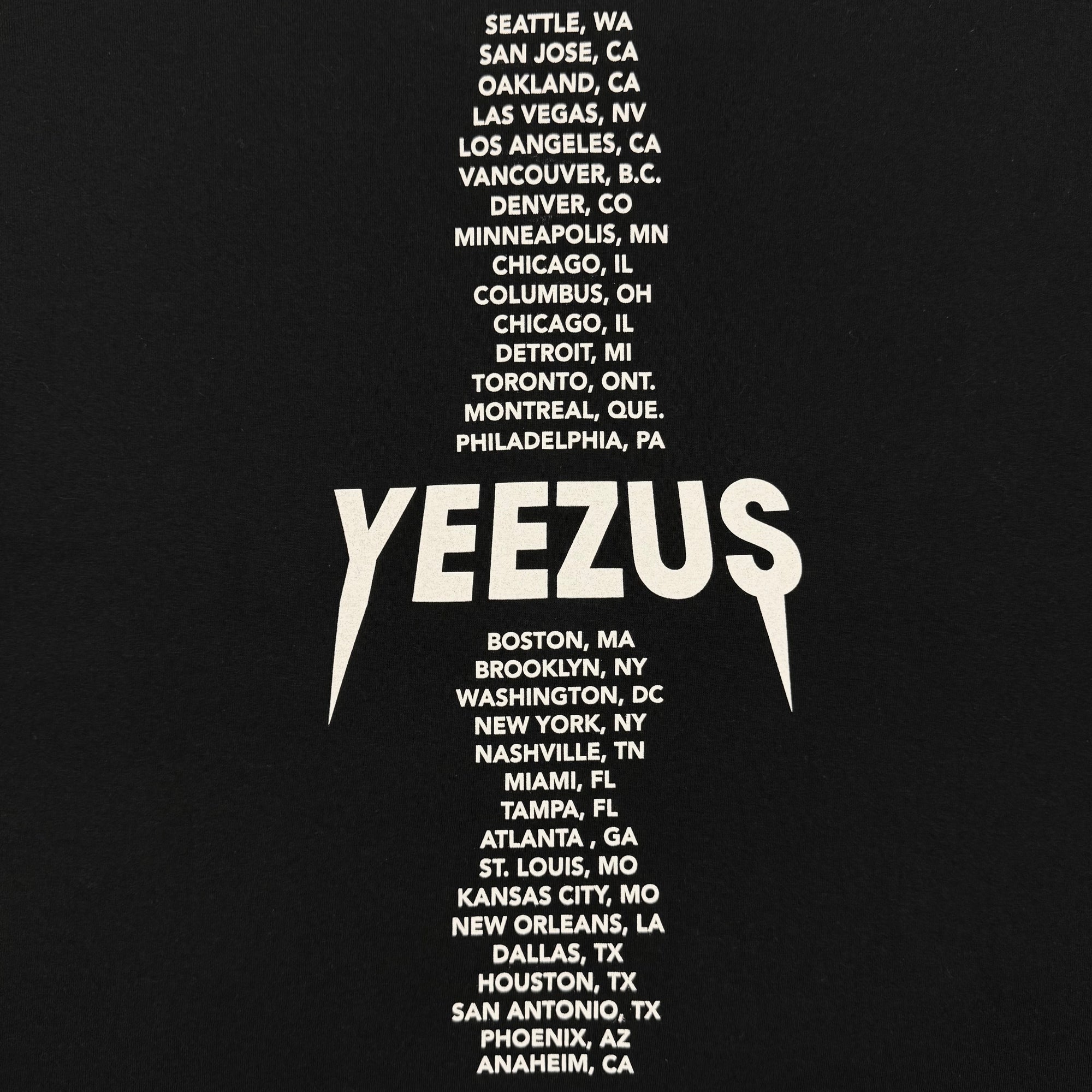 Yeezus Tour 2013 Black Skinhead Tee By Nick Knight