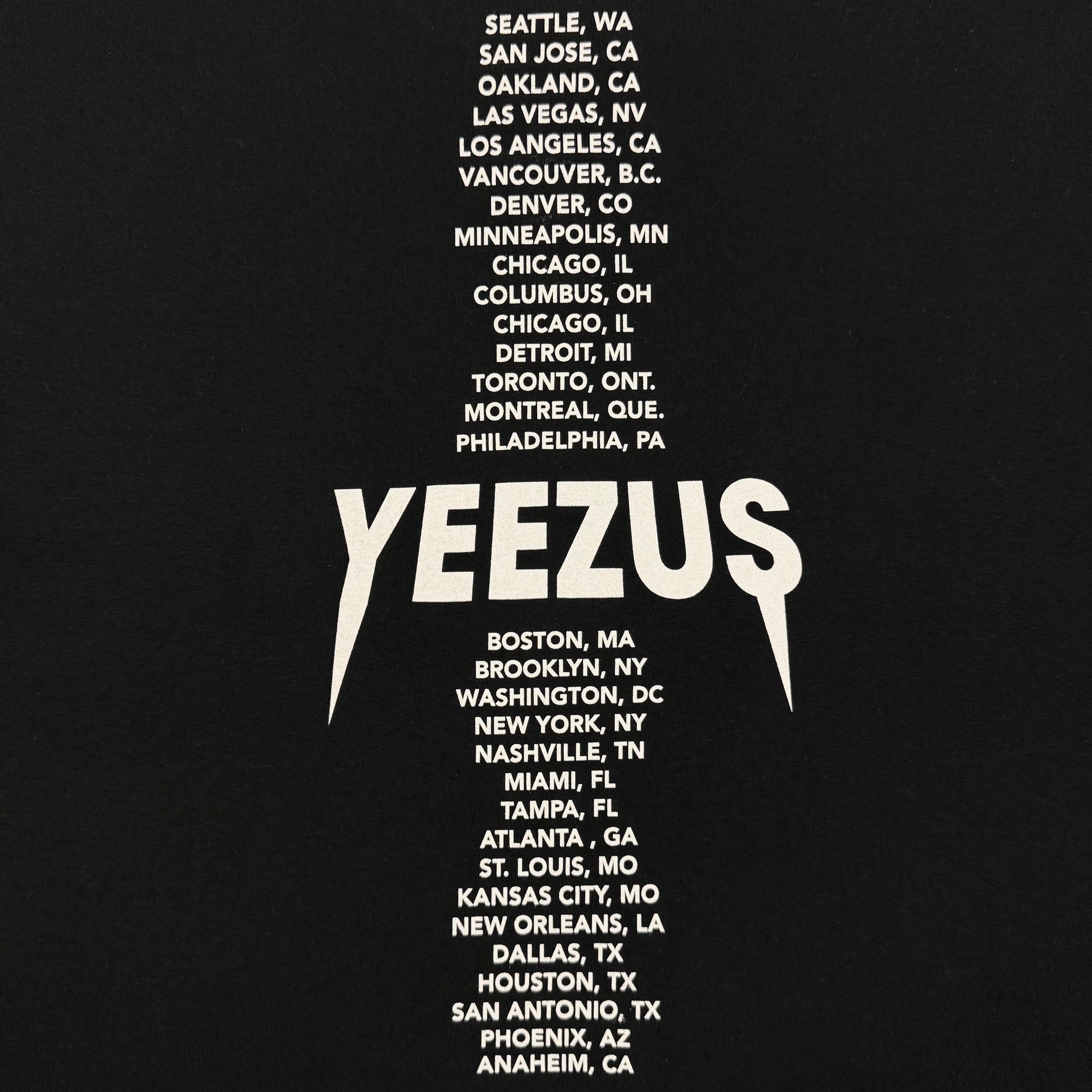 Yeezus Tour 2013 Black Skinhead Tee By Nick Knight