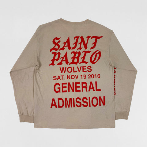 TLOP 2016 Saint Pablo Wolves Long Sleeve In Sand