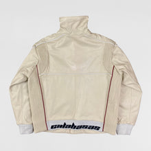 YZY SZN 5 Unreleased Leather Biker Jacket In Jupiter/Arctic