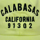 YZY 2017 Calabasas Embroidered Hat In Frozen Yellow
