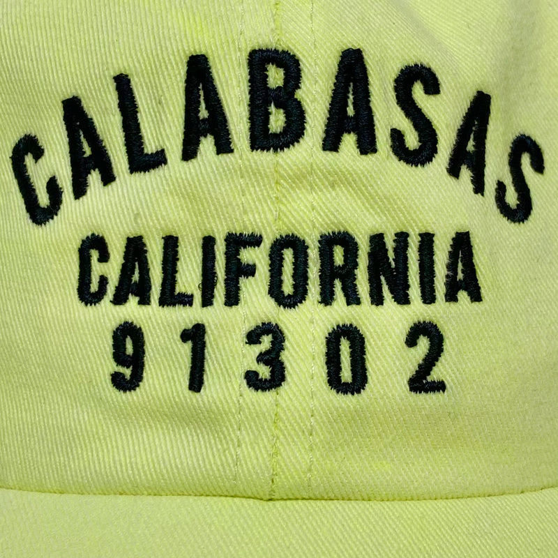 YZY 2017 Calabasas Embroidered Hat In Frozen Yellow