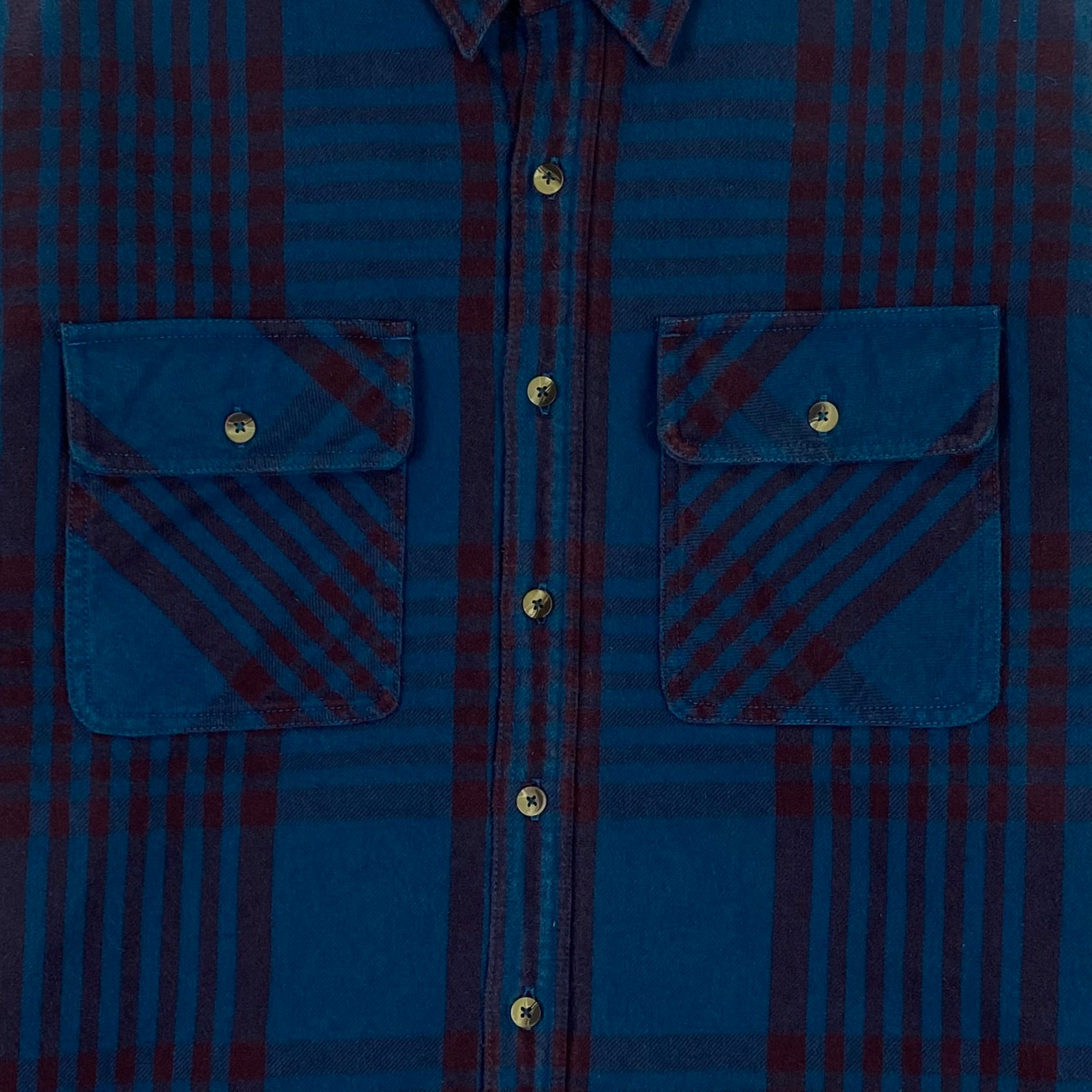 YZY SZN 5 Padded Oversized Flannel In Blue