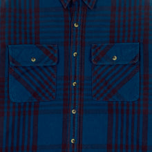 YZY SZN 5 Padded Oversized Flannel In Blue