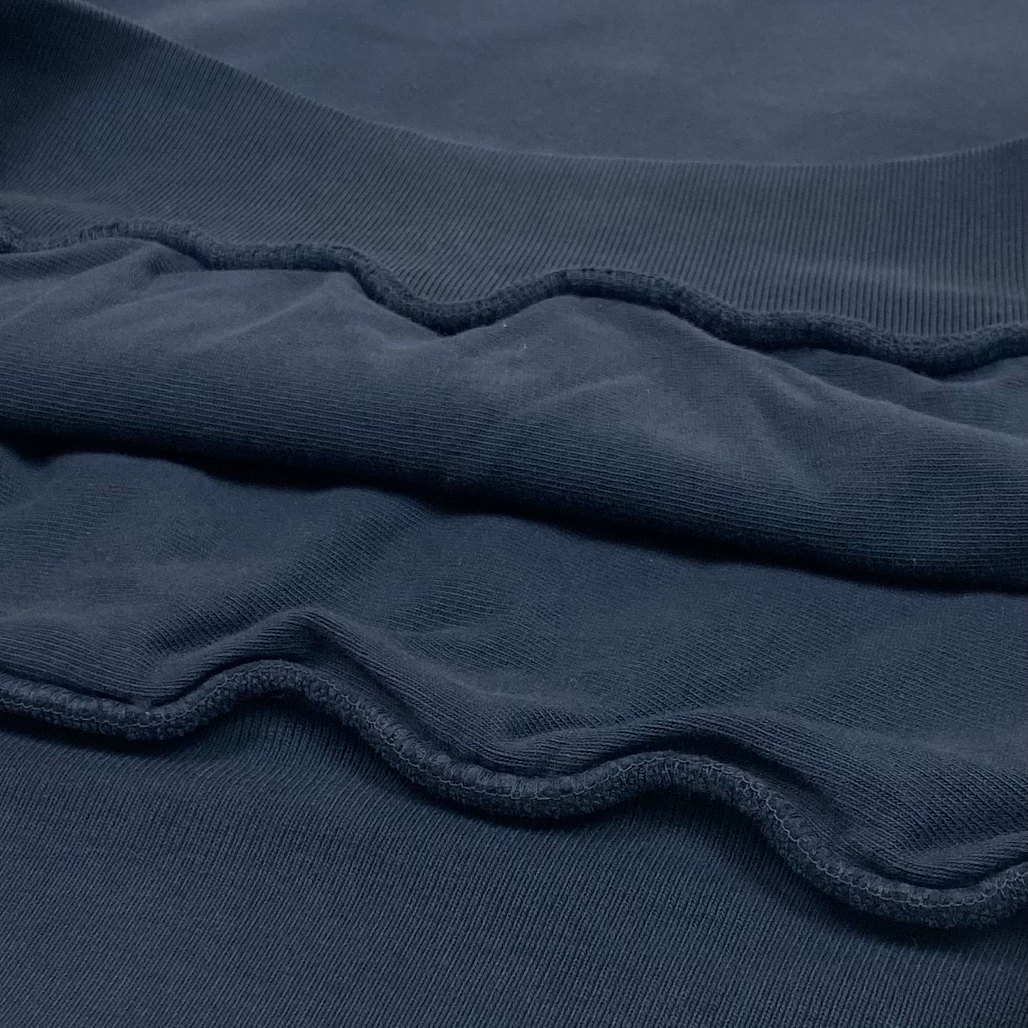 JIK 2019 Unreleased Double Layered Sample Crewneck In Navy