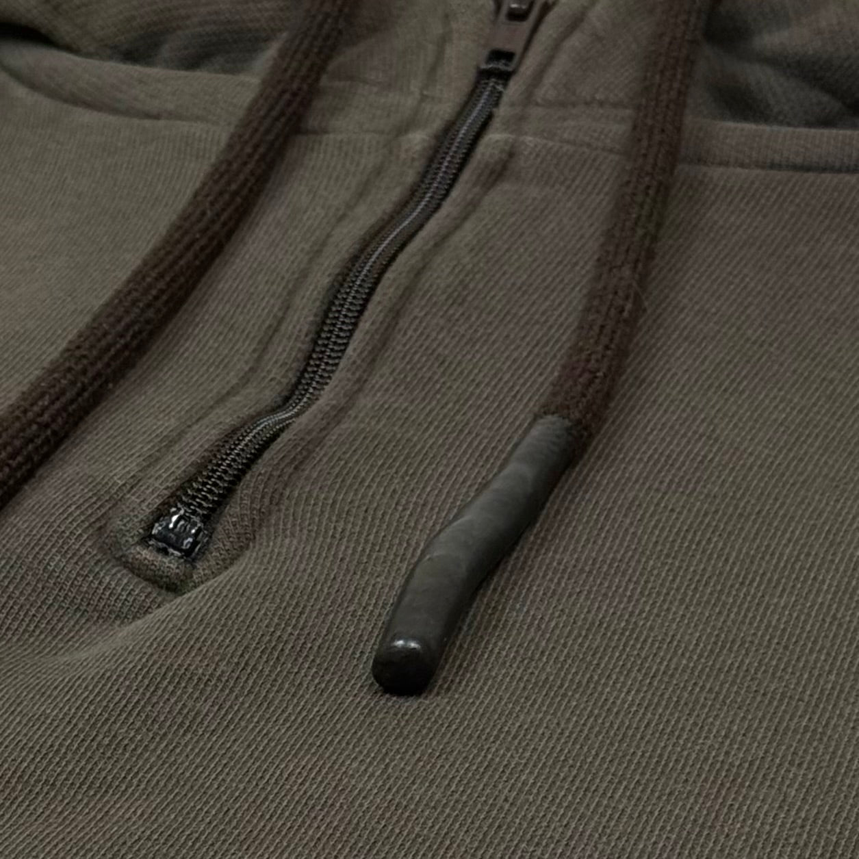 YZY SZN 1 Half Zip Boxy Hoodie In Caviar