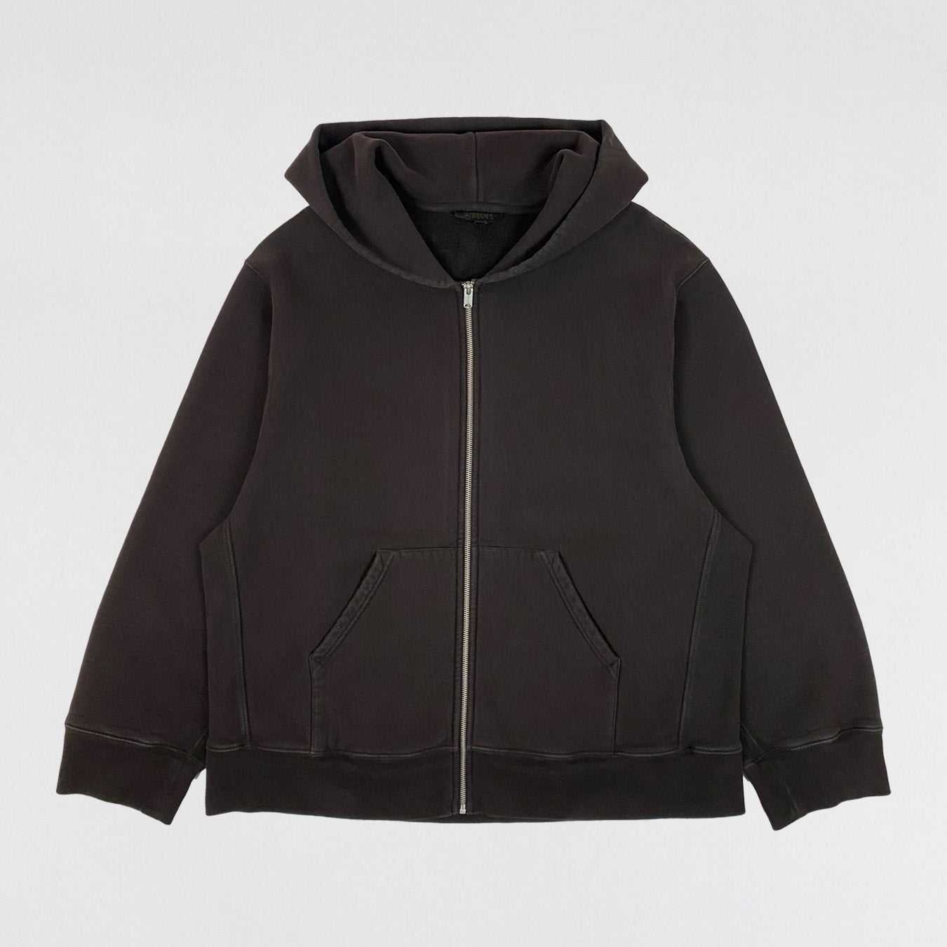 YZY SZN 3 Zip Up Hoodie In Onyx Dark