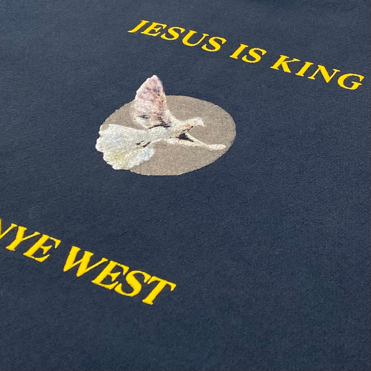 JIK 2019 Vinyl Dove Crewneck In Navy