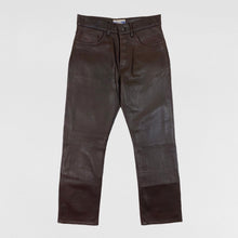 Vintage GAP Bootcut Leather Pants In Brown
