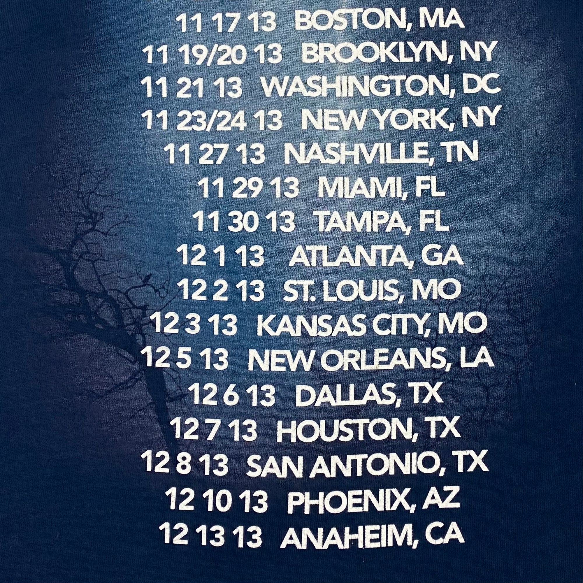 Yeezus Tour 2013 OG Lightning Tee By Virgil Abloh