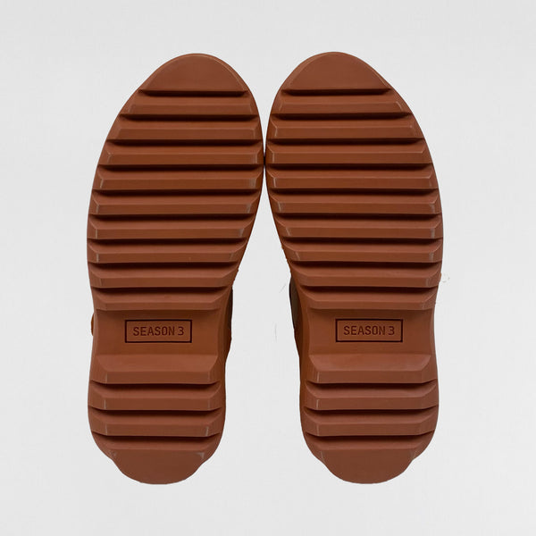 YZY SZN 3 Military Boots In Burnt Sienna