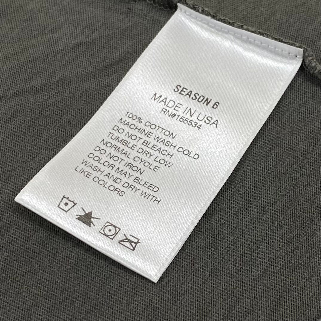 YZY SZN 6 Tee In Gravel