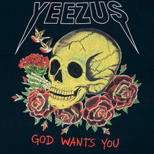 Yeezus Tour 2013 OG Skull & Roses Tee By Wes Lang