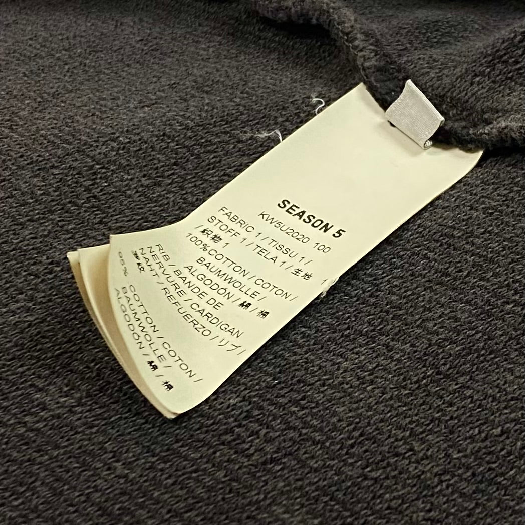 YZY SZN 5 Over Dyed Hoodie In Ink