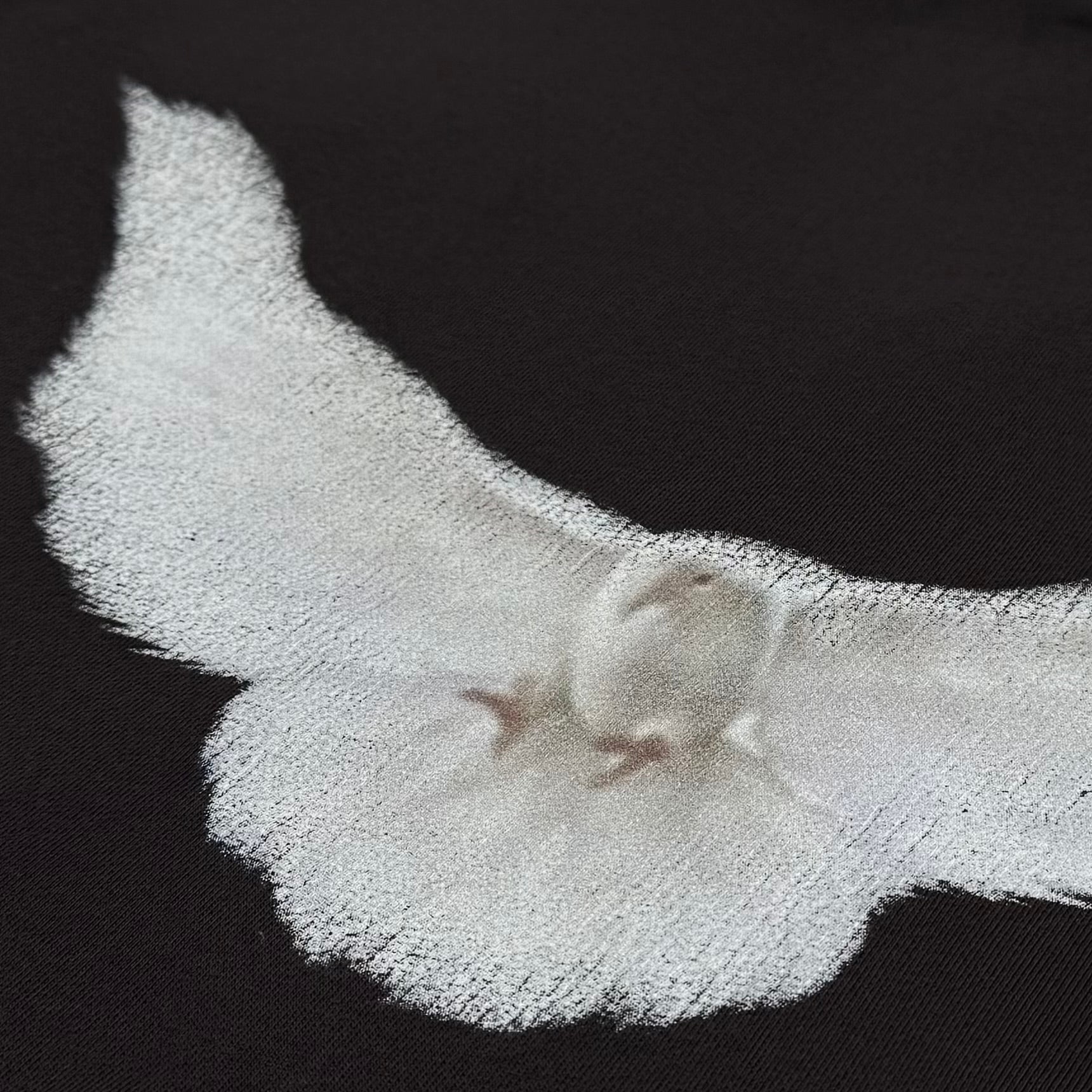 YGEBB 2022 Shrunken Dove Hoodie In Black