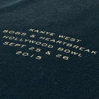 808’s & Heartbreak 2015 Hollywood Bowl Track-list Tee In Black