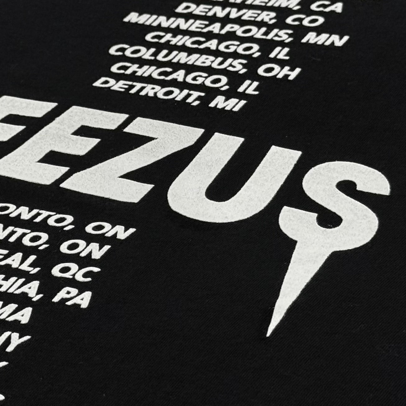 Yeezus Tour 2013 Black Skinhead Tee By Nick Knight