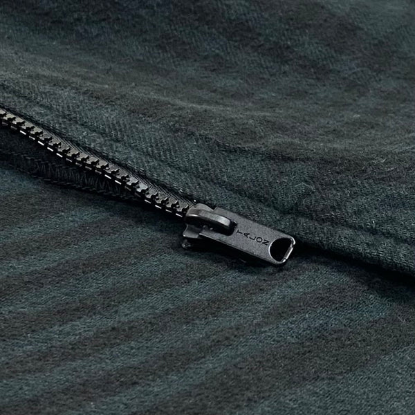 YZY 2017 Oversized Hooded Zip Up Flannel