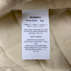 YZY SZN 5 Unreleased Leather Biker Jacket In Jupiter/Arctic