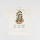 Yeezus Tour 2013 OG Native Skull Tee In White By Wes Lang