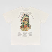 Yeezus Tour 2013 OG Native Skull Tee In White By Wes Lang