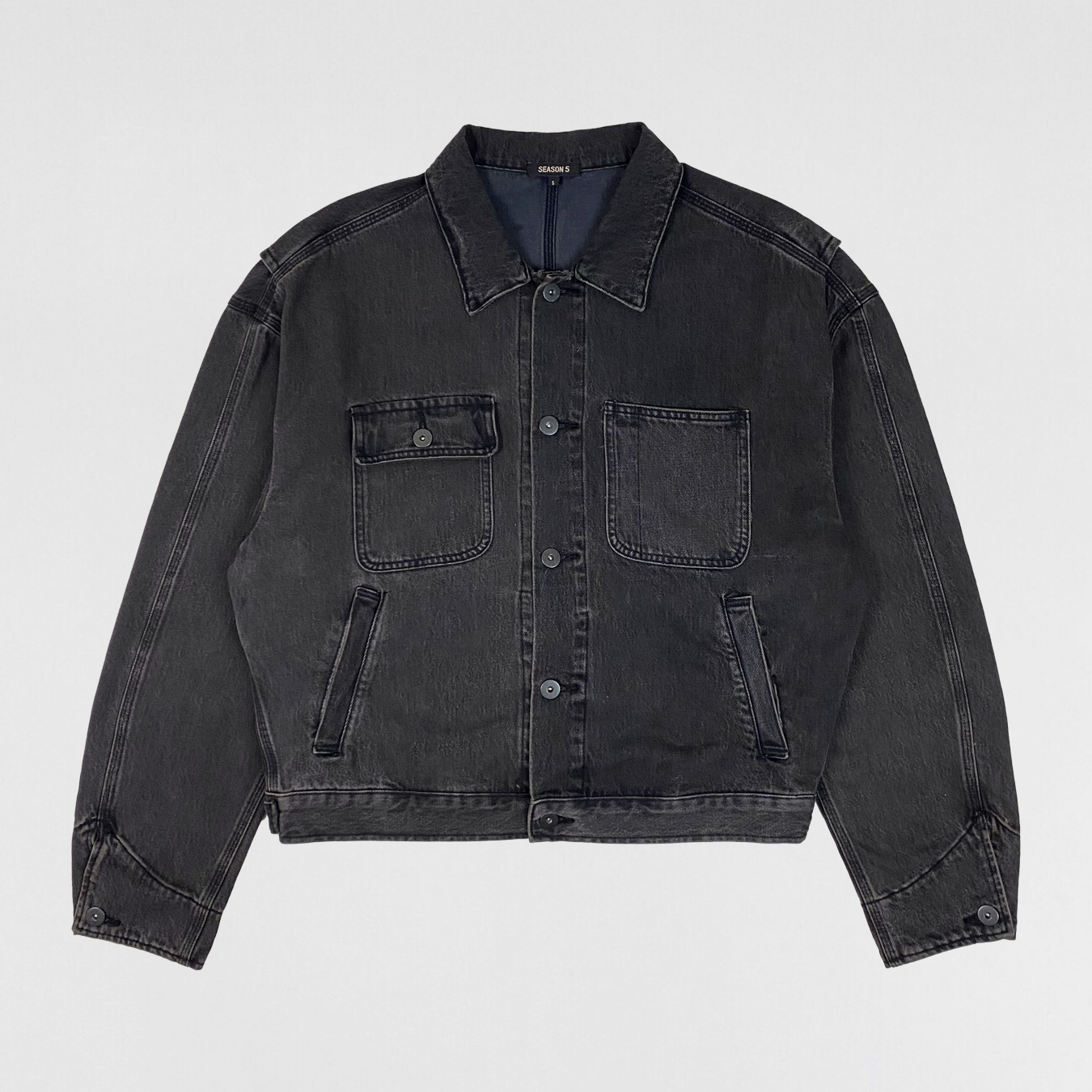 YZY SZN 5 Workwear Denim Jacket In Faded Ink