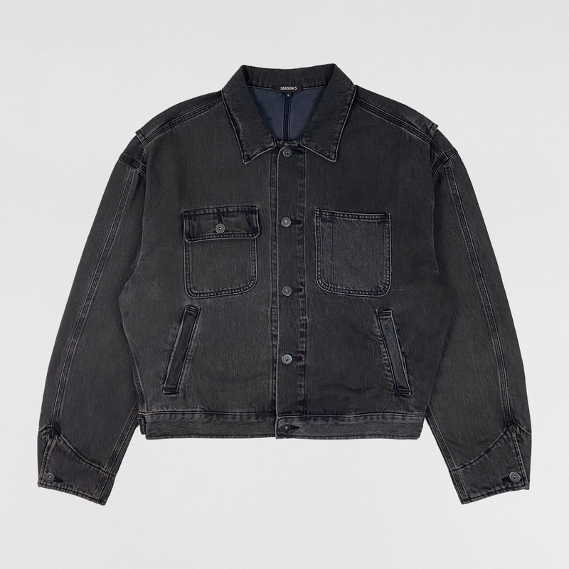 YZY SZN 5 Workwear Denim Jacket In Faded Ink