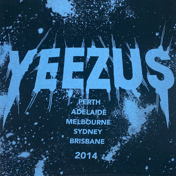 Yeezus Tour 2014 Australian Flying Reaper Tee In Blue Splatter